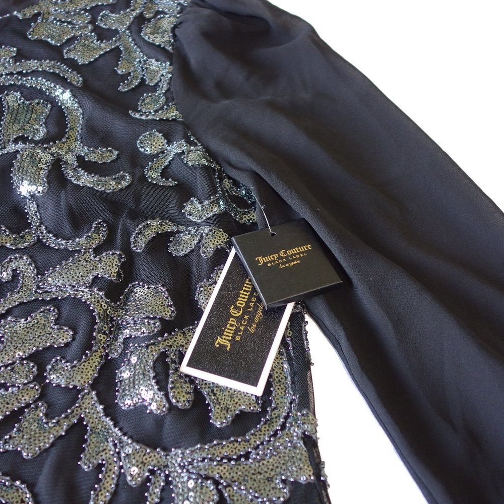 NWT Juicy Couture Beaded Sequin Dress Size 6 - Picture 4 of 8